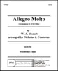 Allegro Molto from Symphony #40 Woodwind Quintet cover